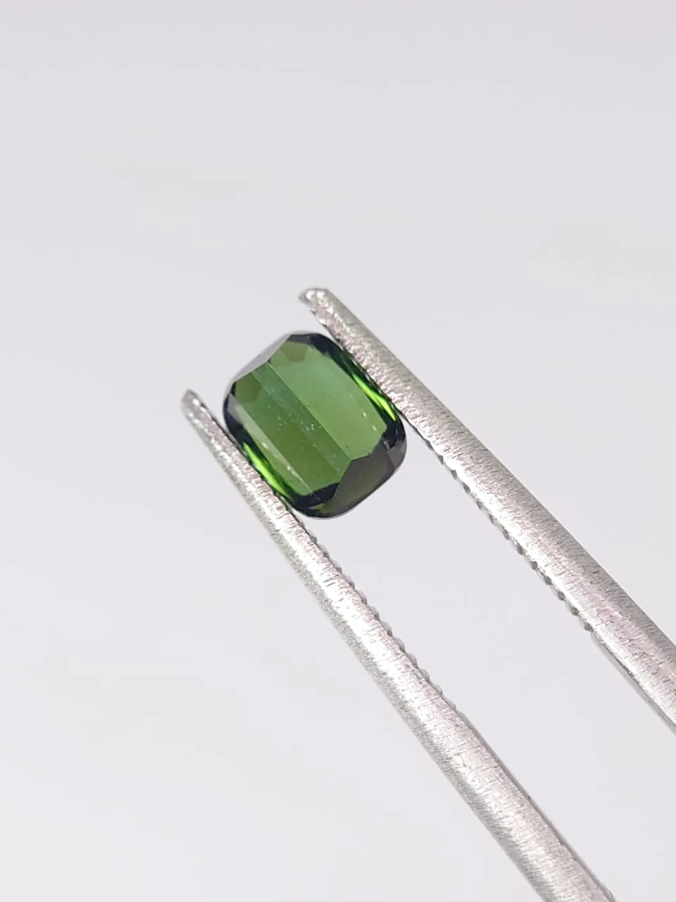 0.7ct Natural Green Tourmaline Cushion Cut Loose Gemstone from Afghanistan — view 3
